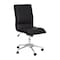 Flash Furniture Black Mid-Back Armless LeatherSoft Office Chair GO-21111-BK-GG - alternate 5